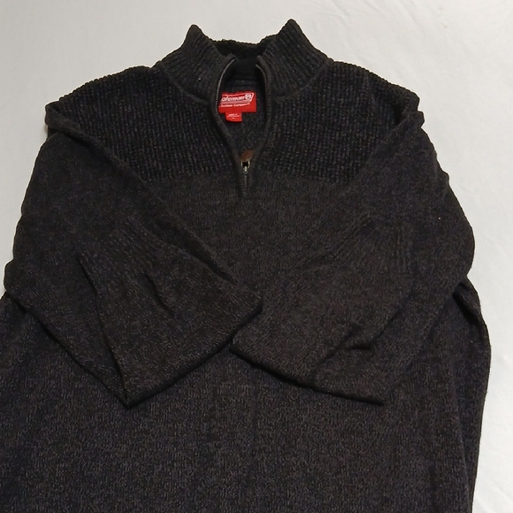 Coleman Men's Charcoal Zip-Up Sweater - Picture 1 of 10